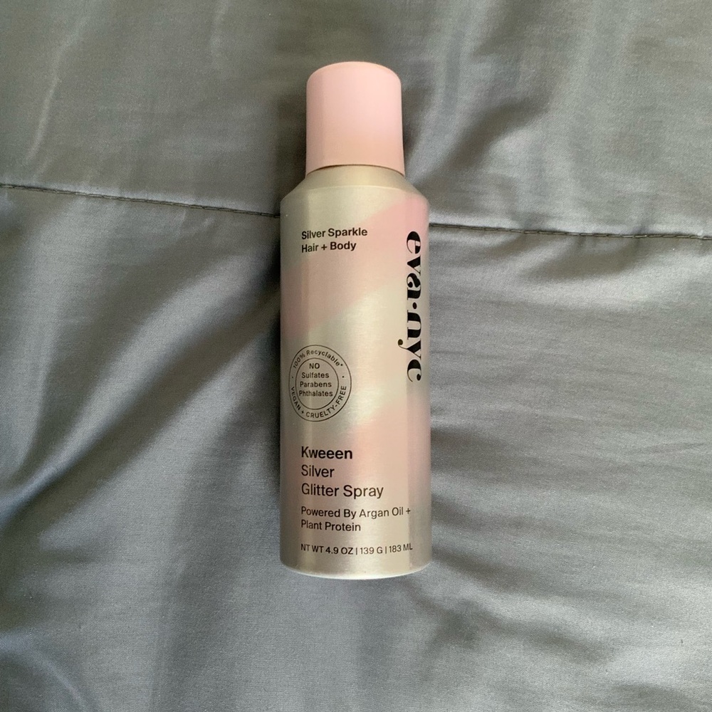 Eva NYC Silver Glitter Spray